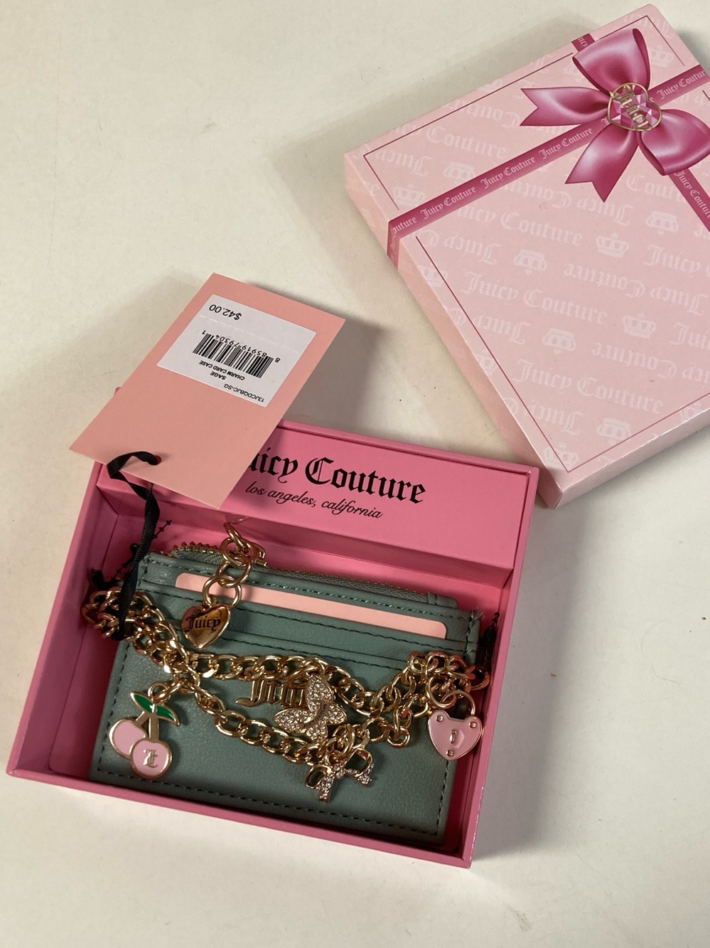 Juicy Couture Sage Mini Charm Wallet